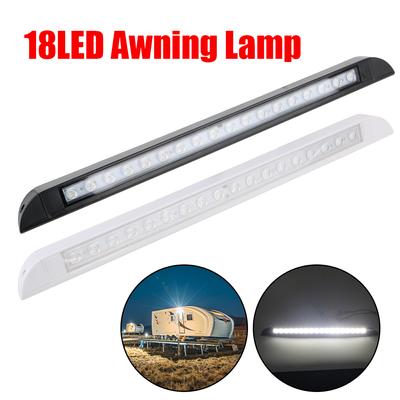 6000k Trailer Exterior Lamp 12-28V Waterproof Car Accessories for RV Caravan Interior Wall Lamps 18 LED Awning Lamp