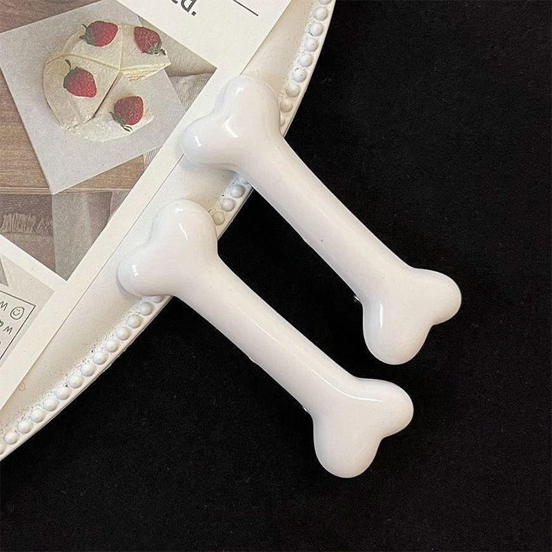 2pcs Funny Bone Hair Accessories, Hair Clip Edges, Cute Hair Clip Headpieces, Creative and Simple Headpiece Clips