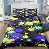 Cartoon game S-Splatoon Duvet Cover Pillowcase Bedding Set Adult Boys Girls Bedroom Decoration Children Gift Single Double Size