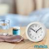 MAG Alarm Table Continuous Second Electronic Runto Noah Precision Clock, Clock, Analog, Cute, Stylish, Interior, Quiet, Hand, Sound, Alarm, Snooze,