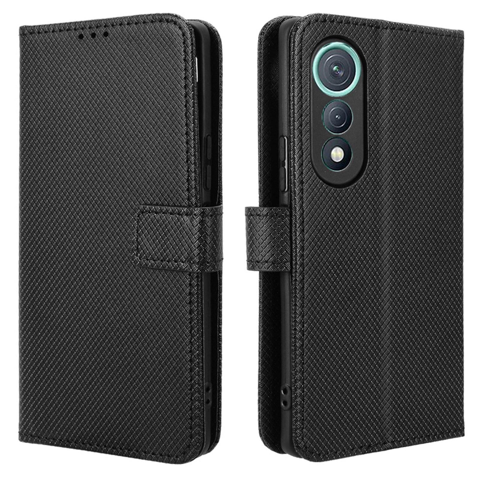 

For TECNO Pova Curve 5G LJ8k Leather Wallet Case with Strap Diamond Texture Phone Cover