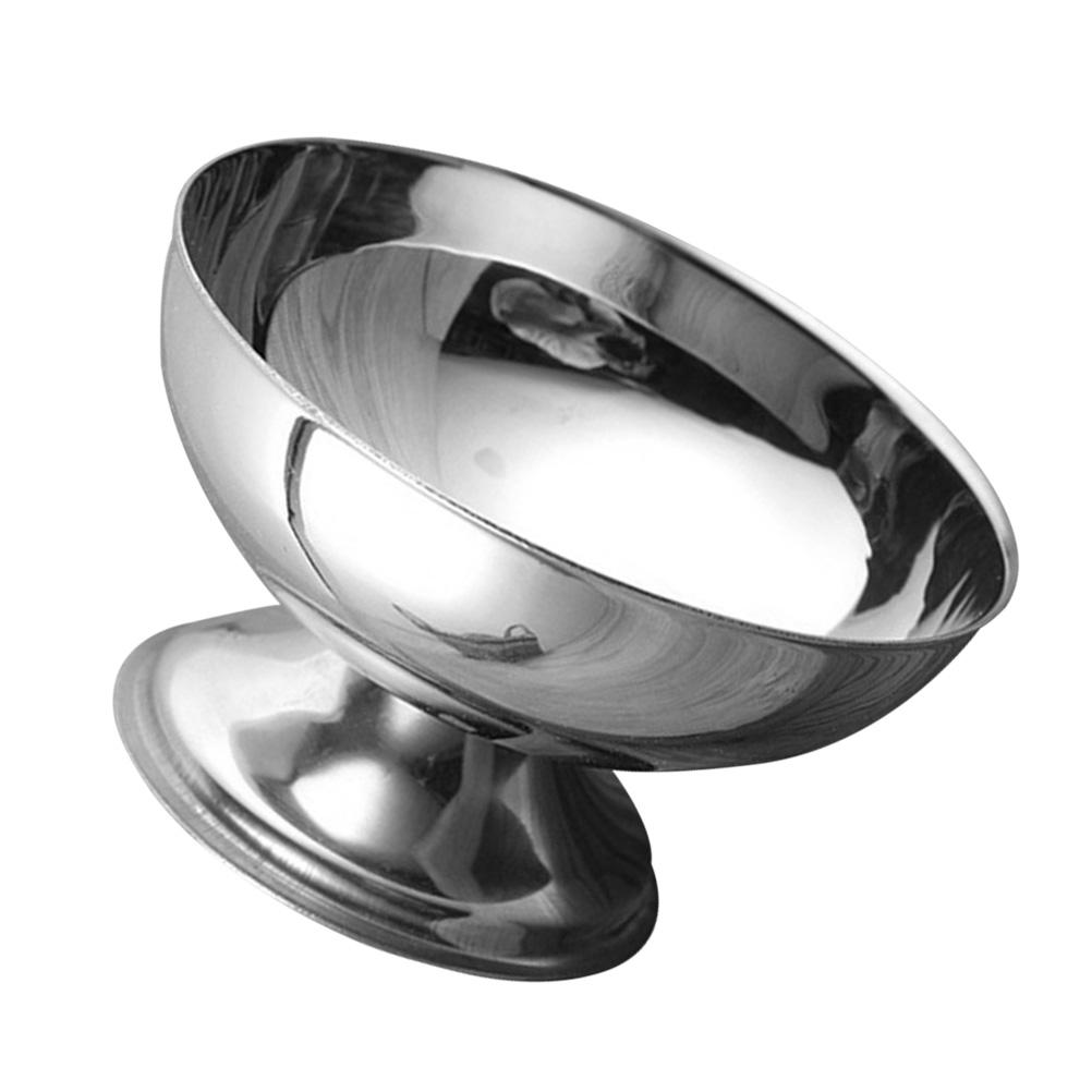 Stainless Steel Dessert Cup Snack Bowl Kitchen Supply Container Salad Fruit Storage Displaying