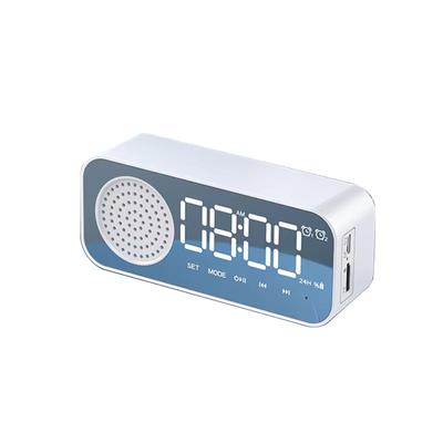 Bluetooth-Lautsprecher Drahtlos Outdoor Wasserdicht Tragbarer Lautsprecher Bluetooth AUX FM-Player Uhr Temperaturanzeige Stereo Boom Home Party Mitgebsel