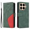 For Xiaomi 15T Pro Leather Phone Case Stand Wallet with Bi-colour Splicing Design