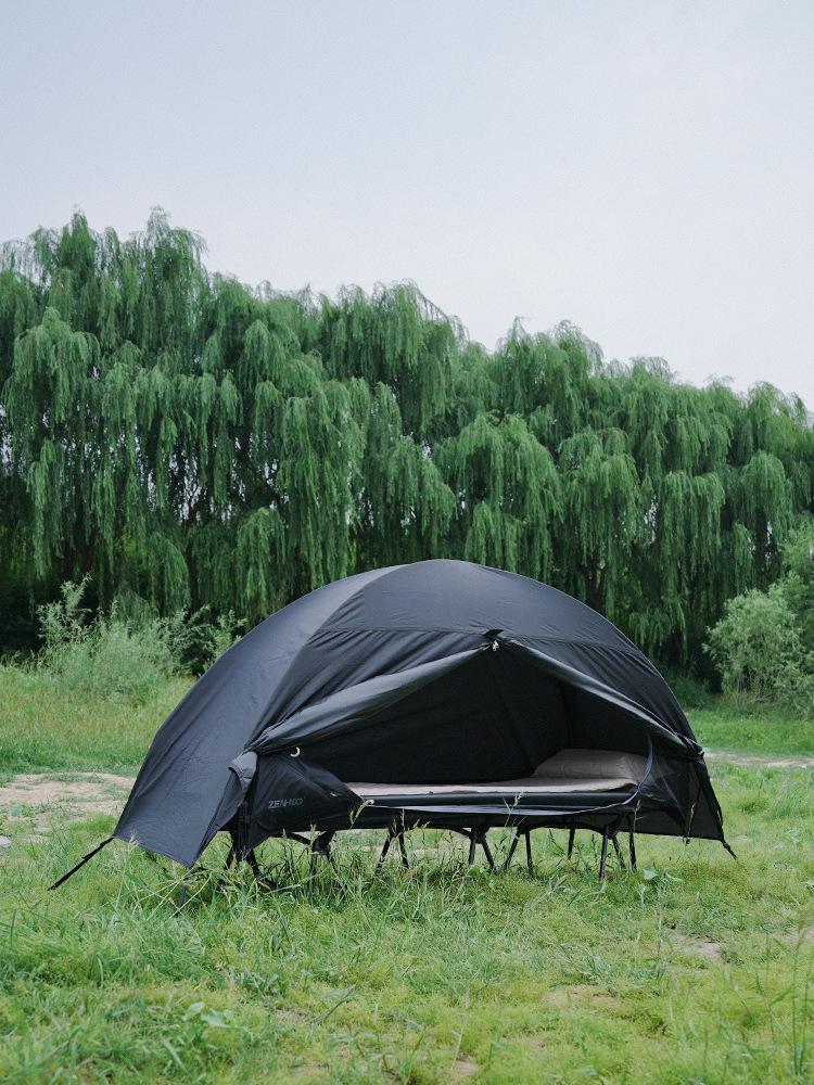 Rainproof Solo Camping Tent with Mosquito Net