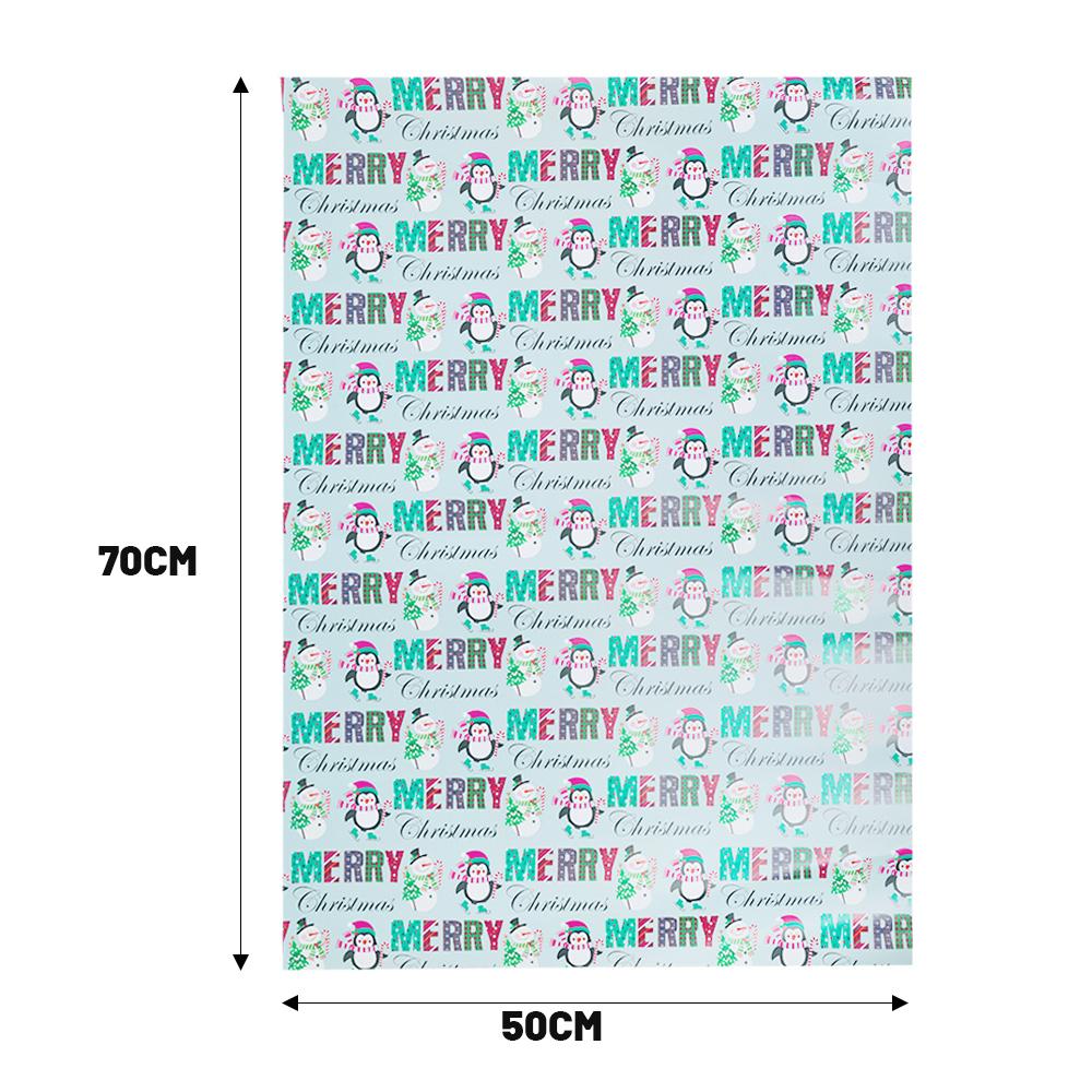 New Christmas Gifts Packaging Paper Santa Claus Snowflake Elk Xmas New Year Gift Wrapping Papers Holiday Atmosphere Decoration