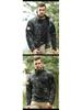 Hanye Men's Tactical Fleece Windbreaker with Stand-Up Collar for City Commuting