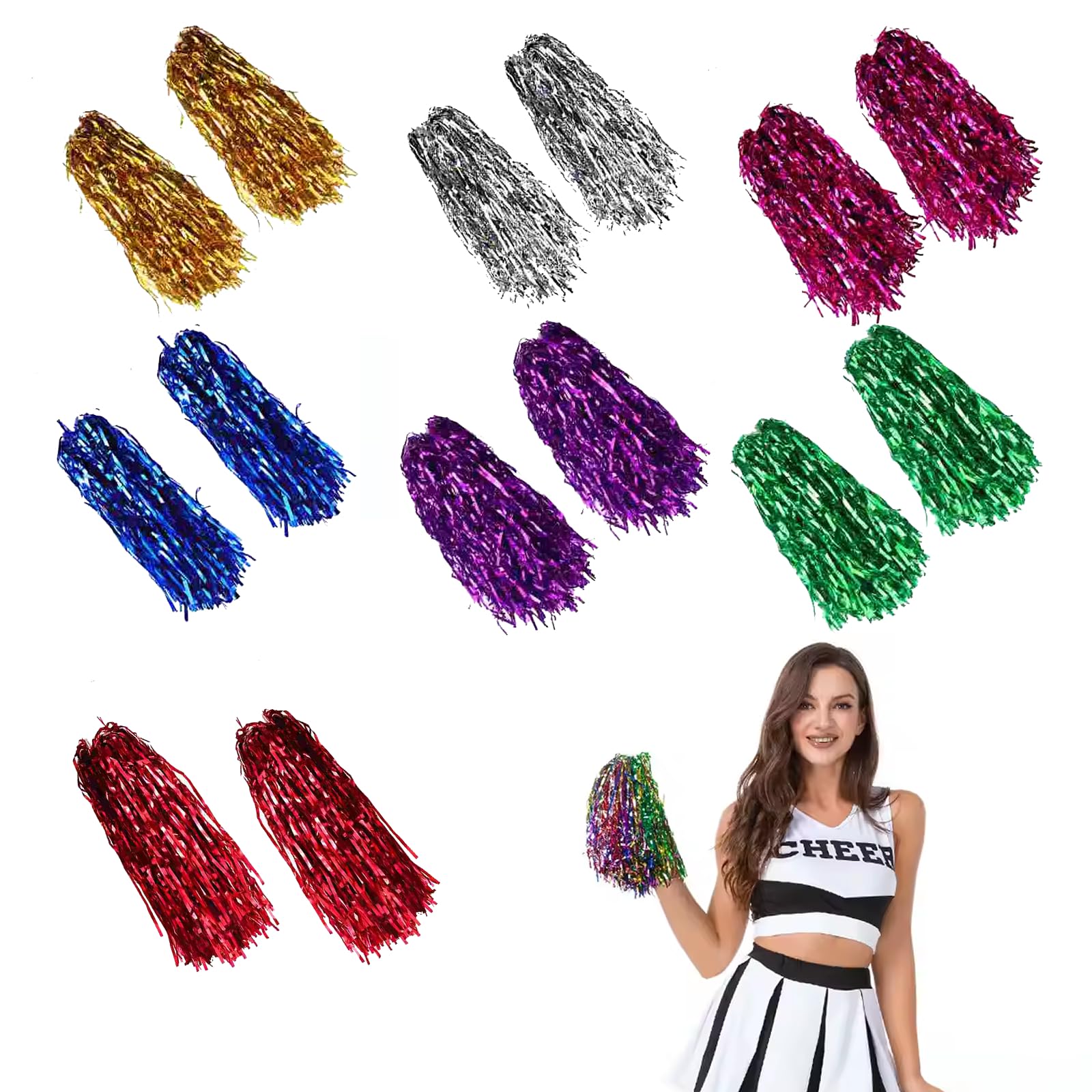 

TOMMYFIELD Pom Pom Cheer Pom Pom Ball Cheer Dance Cheer Supplies Cheer Goods Sports Tournament [Предмет]