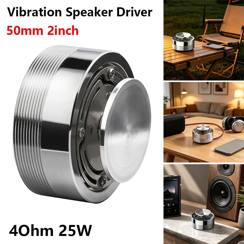 1Pcs 2 Inch Vibration Speaker Driver 4ohm 25W Vibro Bass Speaker Bass Sound Enhancement
