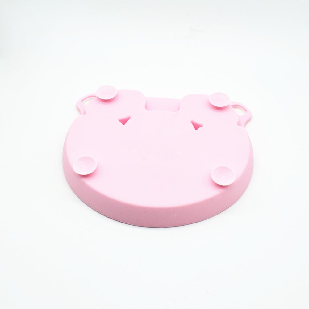Cute Cartoon Pig Shape Safe Silicone Dining Plate BPA Free Children  Suction Toddle Training Tableware Feeding Bowls