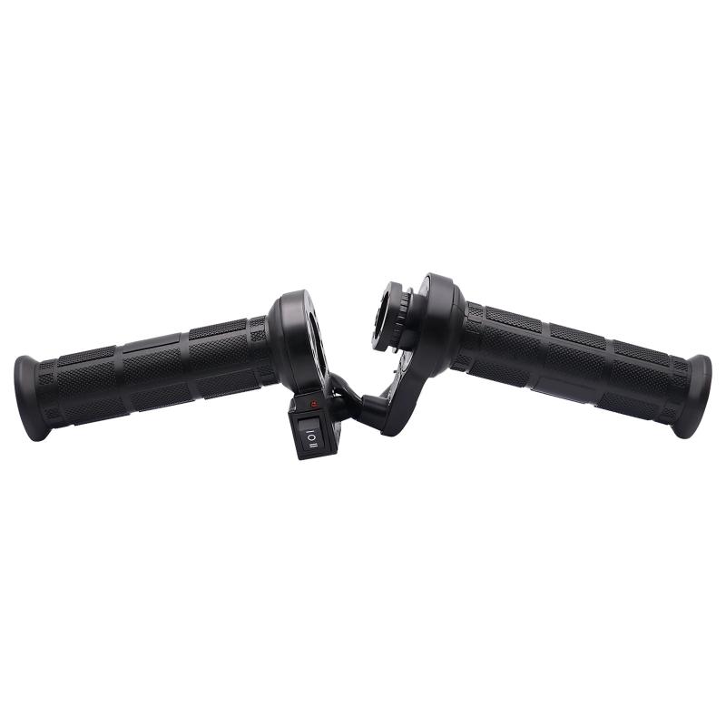Heated Hand Grips Electric Hot Warm Handlebar Motorcycle ATV Temperature Adjust