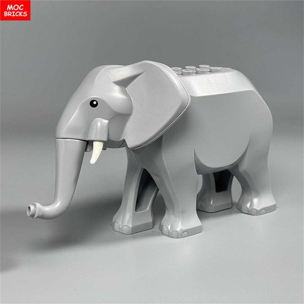 MY OWN CREATION Blocks Animal War Elephant Habitat Thick Forest Grassland Desert Ancient Battle Scene Assembled Building Blocks Children Playthings