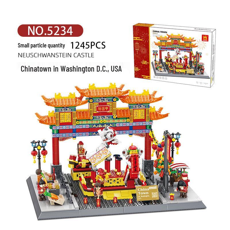 Wange 5218 Yellow Crane Tower Model - Free Shipping & Educational Building Blocks