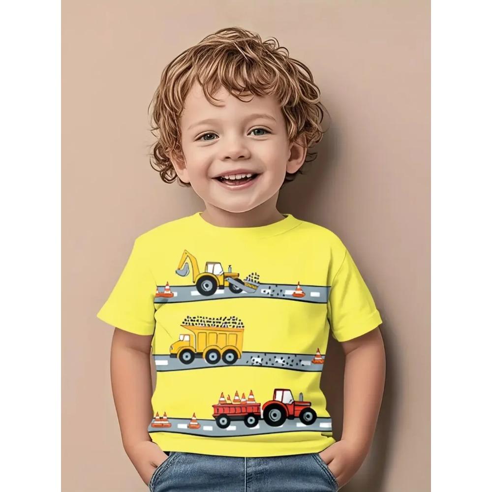Funny Children's T-Shirts Dinosaur Pattern 3D Print Casual Cartoon Short Sleeved T-Shirts Outdoors Cute T-Shirts for Children