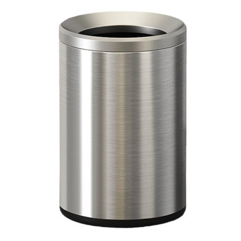Stainless Steel Trash Can Large Capacity Household Trash Bin Modern Minimalist Toilet Garbage Bins Kitchen Clean Accessories