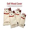 Maneki Neko Sada obalů na golfové dřevo: Vodotěsné PU kryty pro 1, 3/5 dřeva, UT hole - 3/4 kusy