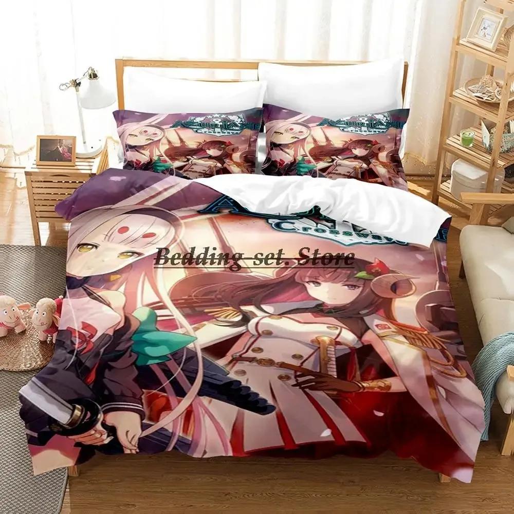 

Azur Lane Bedding Set Single Twin Full Queen King Size Bed Set Aldult Kid Bedroom Duvetcover Sets 3D Print Anime Bed Sheet Set 70x133cm 2pcs