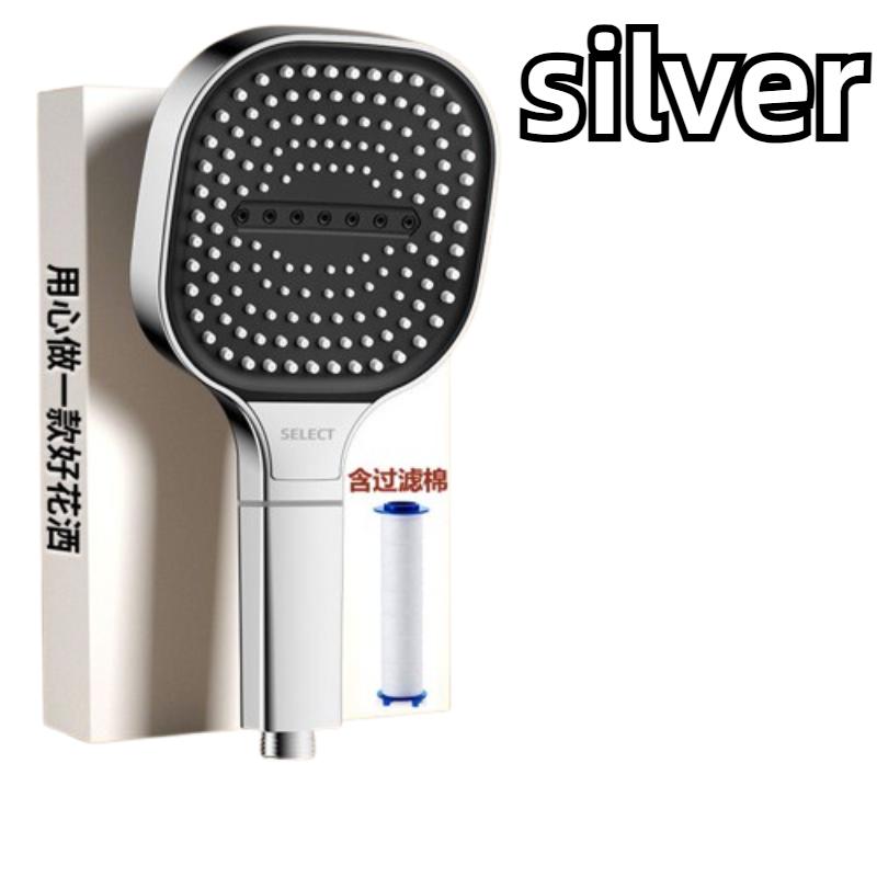 13cm Large Panel 3 Modes Adjustable Shower Head High Pressure Massage Shower Head Filter Element Bathroom Accessories