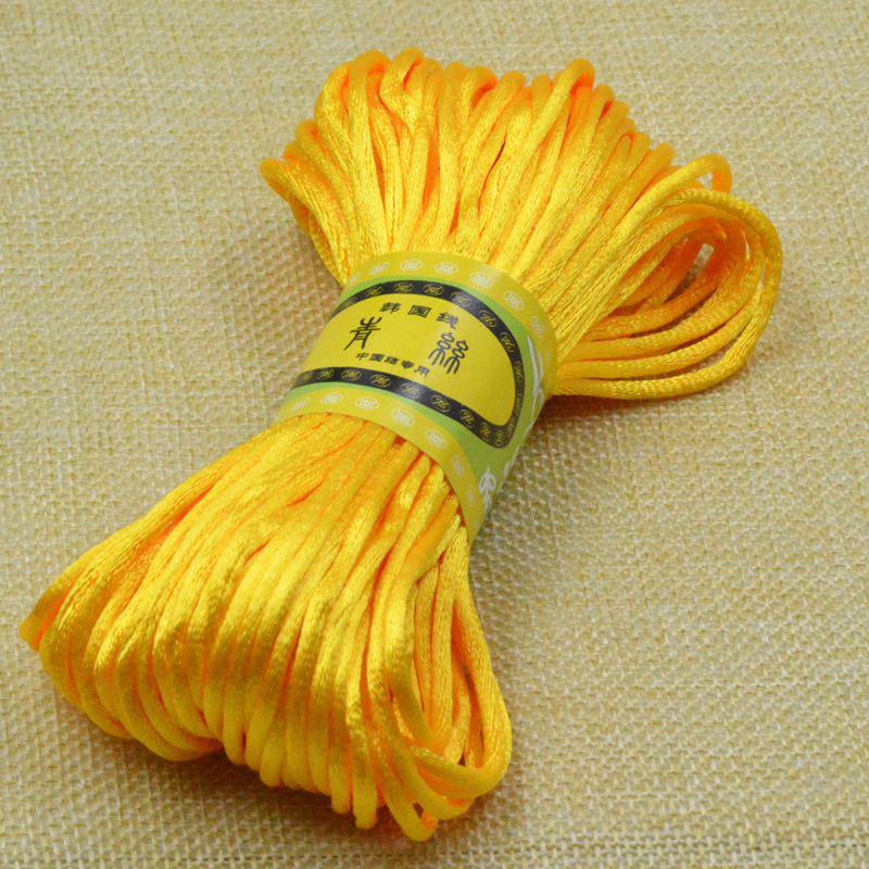 Line 5 Chinese Knot Wire, Bracelet Jewelry Accessories Braided Rope Diy Handmade Material Silk 20 Meters Per Tie