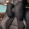 Car Seat Headrest Neck Rest Cushion Big Bowknot Streamer Shaped Neck Pillow Quick Buckle Design Ergonomic Neck Lumbar Support