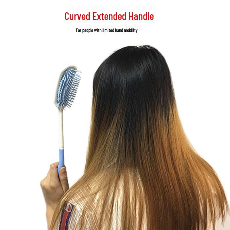 Curved Long-Handle Massage Comb for Elderly & Disabled