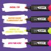 CELLO Highlighter Pack Of  1 X  5 Multicolor Chisel Tip Fluorescent Ink Markers For Office School Study Notes And Documents