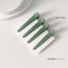 4Pcs/Set 7.8cm Barrettes Matte Solid Plastic Duckbill Hair Clips Hairpin No Trace Bangs Headwear Hair Accessories Women Girls
