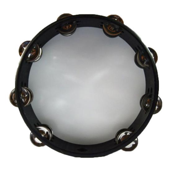 8/10 Inch Tambourine Double Row Metal Jingle Bells Percussion Music Instrument