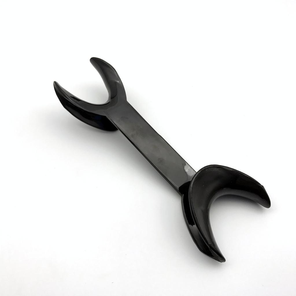 4 szt. Dental dwugłowy w kształcie litery T wewnątrzustny rozwieracz wargi otwieracz czarny zwijacz stomatologiczny Dental otwieracz do ust