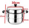 CAKEHOUD Multifunctional Large-capacity Cooking Pot For Household Stainless Steel Two-layer And Three-layer Thick Steam Soup Pot
