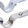 2Pcs Wall Mounted Retractable Metal Curtain Rod Support Portable Adjustable Curtain Rod Bracket For Bedroom Dorm Hooks