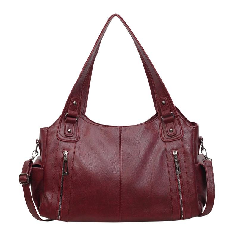 Women's PU Tote Bag Large Capacity Crossbody Bag Shoulder Bag