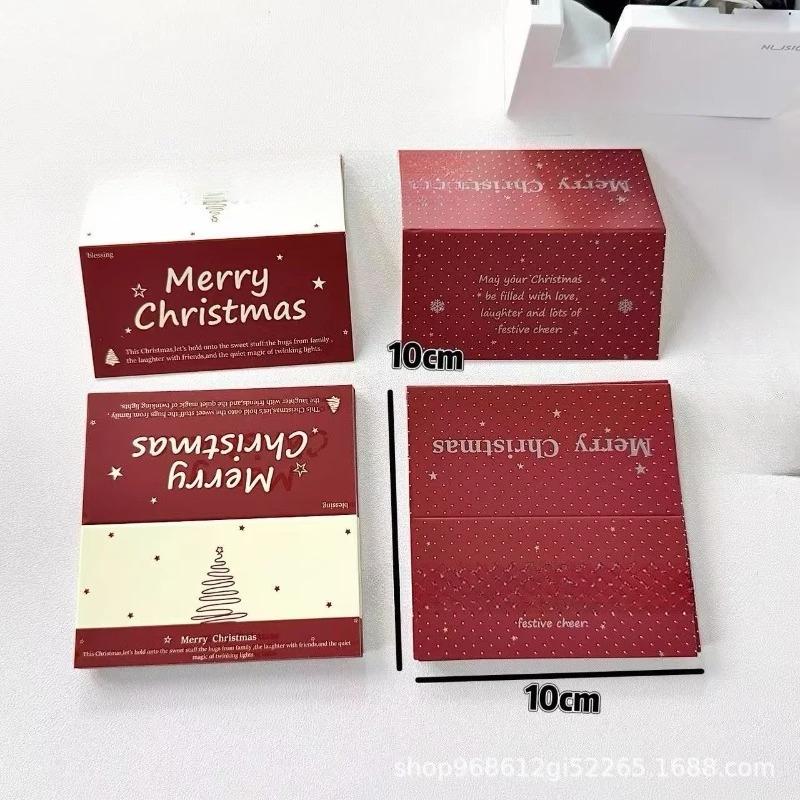 

10 шт. Карточки в новогоднем и рождественском стиле, KPOP 3-дюймовые фотокарточки, DIY упаковочные материалы, упаковка для ювелирных изделий, карточки-заголовки