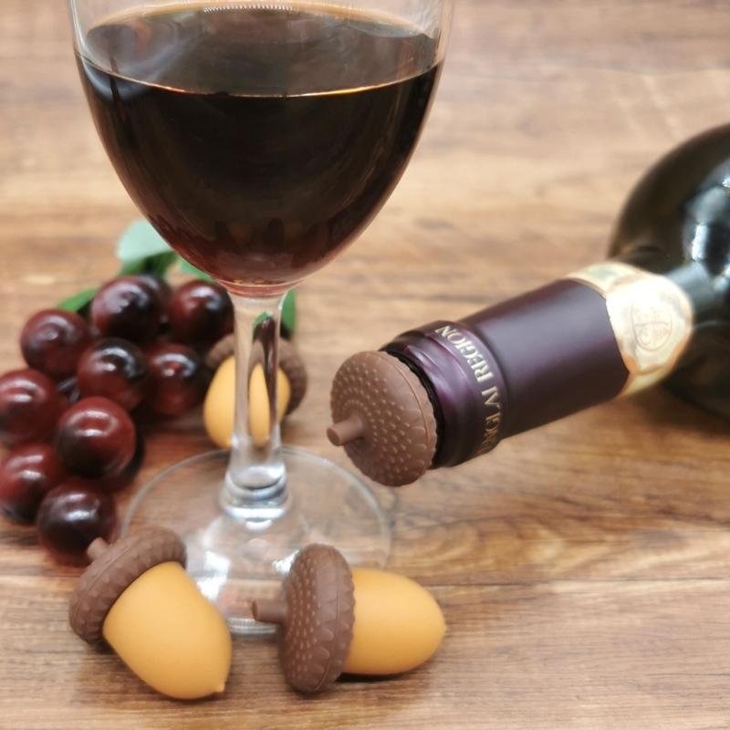 High Quality Silicone Mini Acorn Stopper Guarantees Taste Safety And Seal For Liquor Preservations