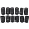 12pcs 1 Inch Durable Drive Deep Impact Socket Set 24 41mm