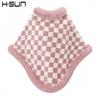 Womens Knitted Faux Fur Rabbit Hair Shawl Scarf Cape Jacket Lightweight Warm Outerwear Street Style