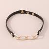 Women European Trend Choker Exaggerated Leather Chain Splice Necklace Harajuku Punk Bracelet For Women