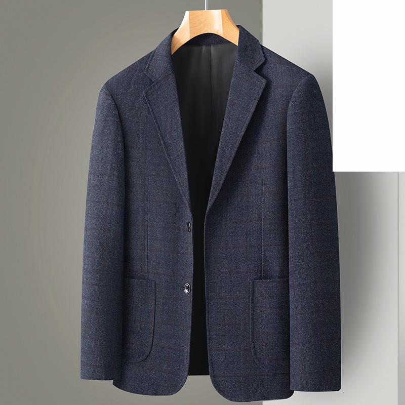Men's Blazer Fashion Middle Aged Business Casual Professional Wear Casual Loose Style
