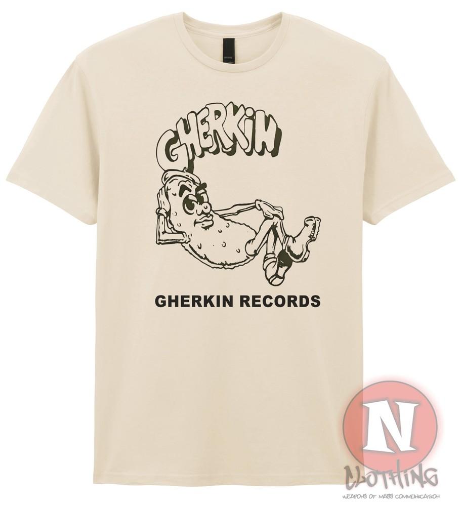 Gherkin Records TShirt 80s 90ss Dance Chicago House Edm Organic Heavy Tee S