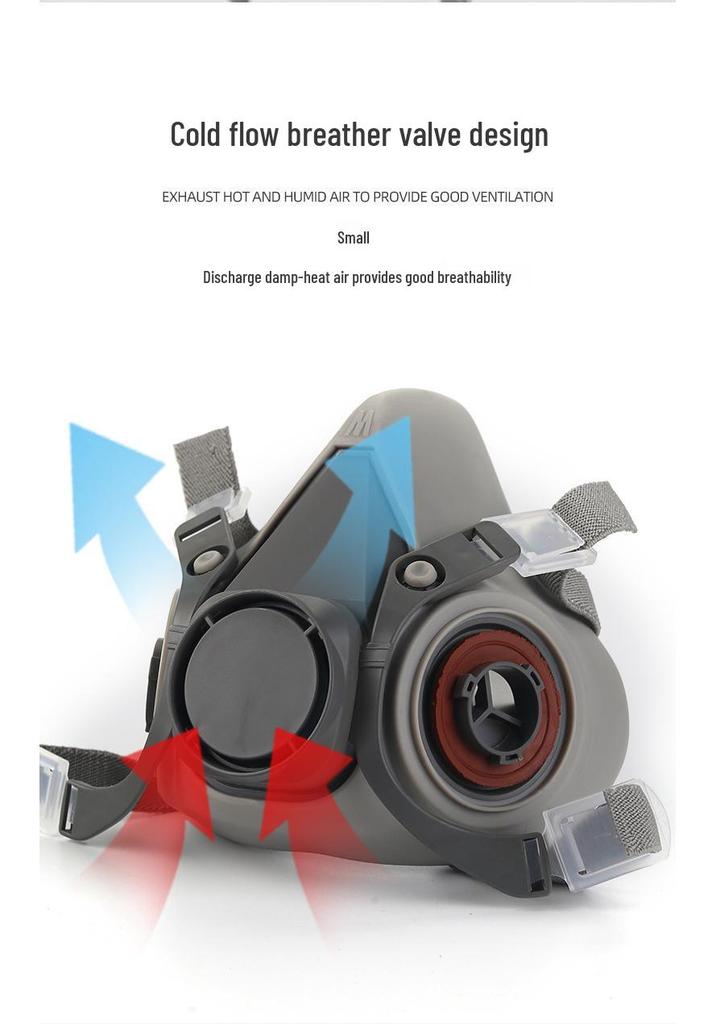 6200 Model Mask for Spray Painting, Pesticide, Decoration, Grinding, Chemical, Firefighting, and Dust Protection