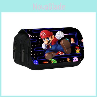 Mario Character Pen Storage Bag With High Capacity And Casual Style For Students