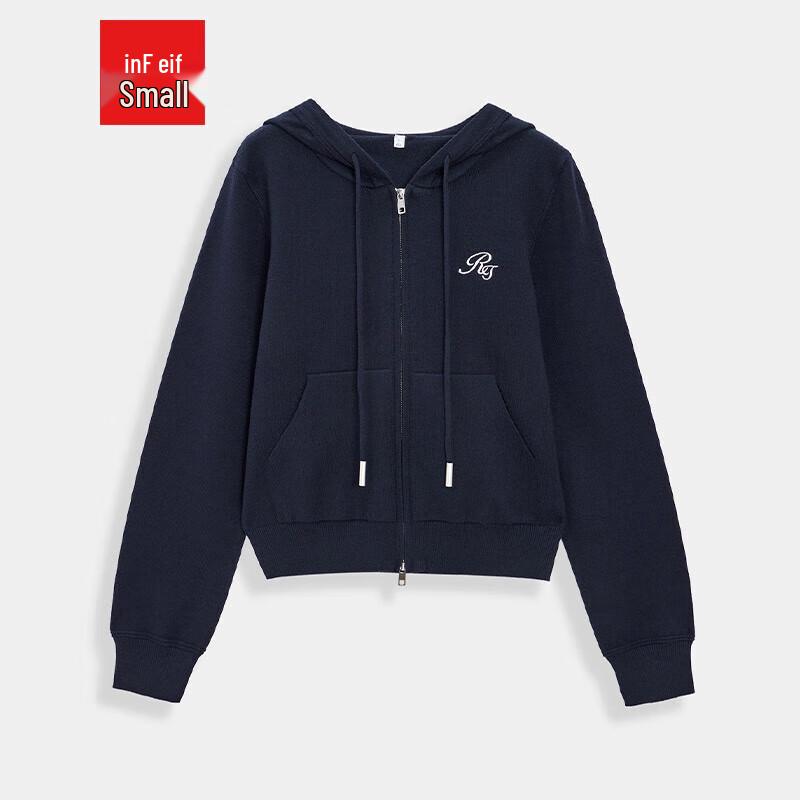 

IEF 2025 Осенняя вязаная куртка с капюшоном в корейском стиле S