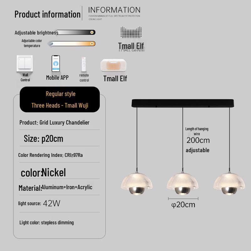 Minimalist Italian Three-Head Chandelier - Luxury Flower Bud Dining Table Light