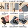 No-Sew 1-5M Self-Adhesive Hemming Tape Iron on Trousers Edge Shortening Tape for Jeans Pants DIY Repair