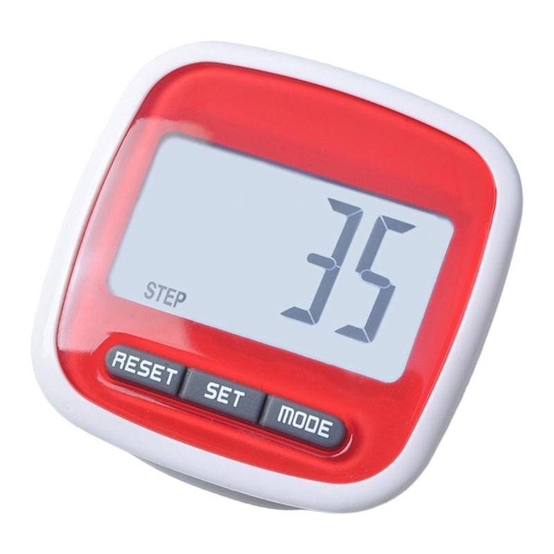 Front Screen Digital Pedometer for Walking Running Daily Activity with Distance and Calorie Readout and Movement View