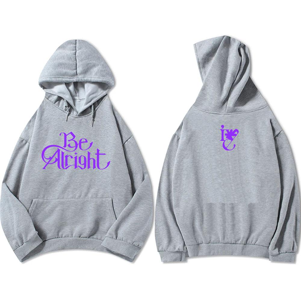 Alright EP Hoodies Letter Graphic Printing Sweatshirt Long Sleeve Fashion Korean Band Pullovers Men Women Clothing