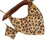 Fashion Leopard Print Jewelry Set, 3pcs, Sexy Bib Necklace & Dangle Earrings, Vintage Elegant Design, Versatile Stylish Accessory