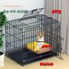 Indoor Folding Dog Cage with Toilet for Medium and Small Breeds: Suitable for Teddy, Bichon, Corgi, Shiba Inu.