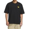 adidas Camiseta Gráfica Trefoil Originals Cómoda Versátil Moda Suave Manga Corta Hombre Tops Negro KE5794