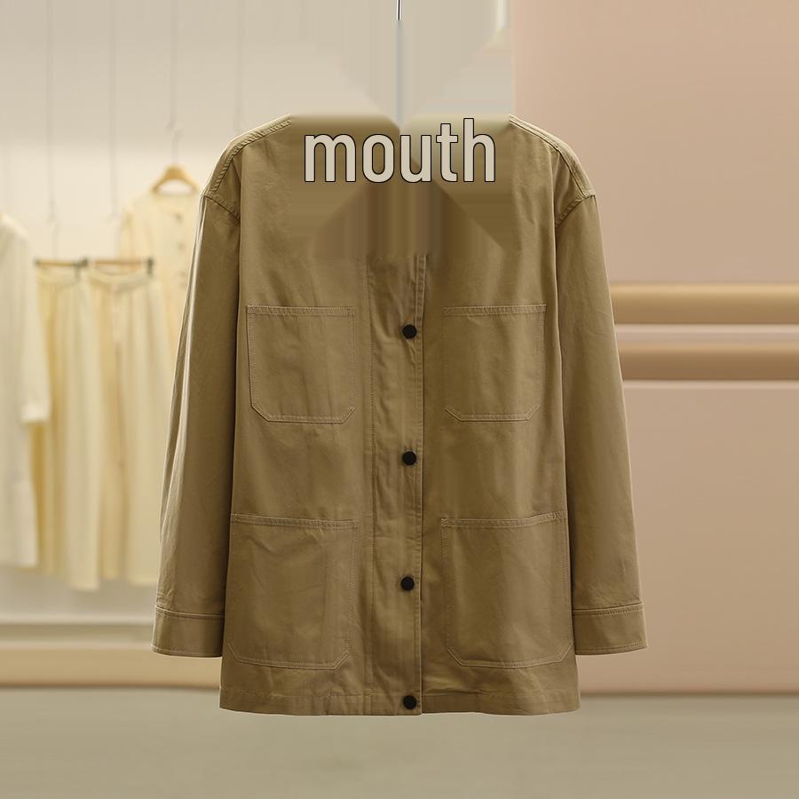 

Bessini Color-Block Lapel Slimming Casual Jacket - Autumn Collection XL